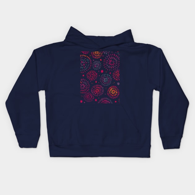 Abstract watercolor sparkles – multicolor Kids Hoodie by wackapacka